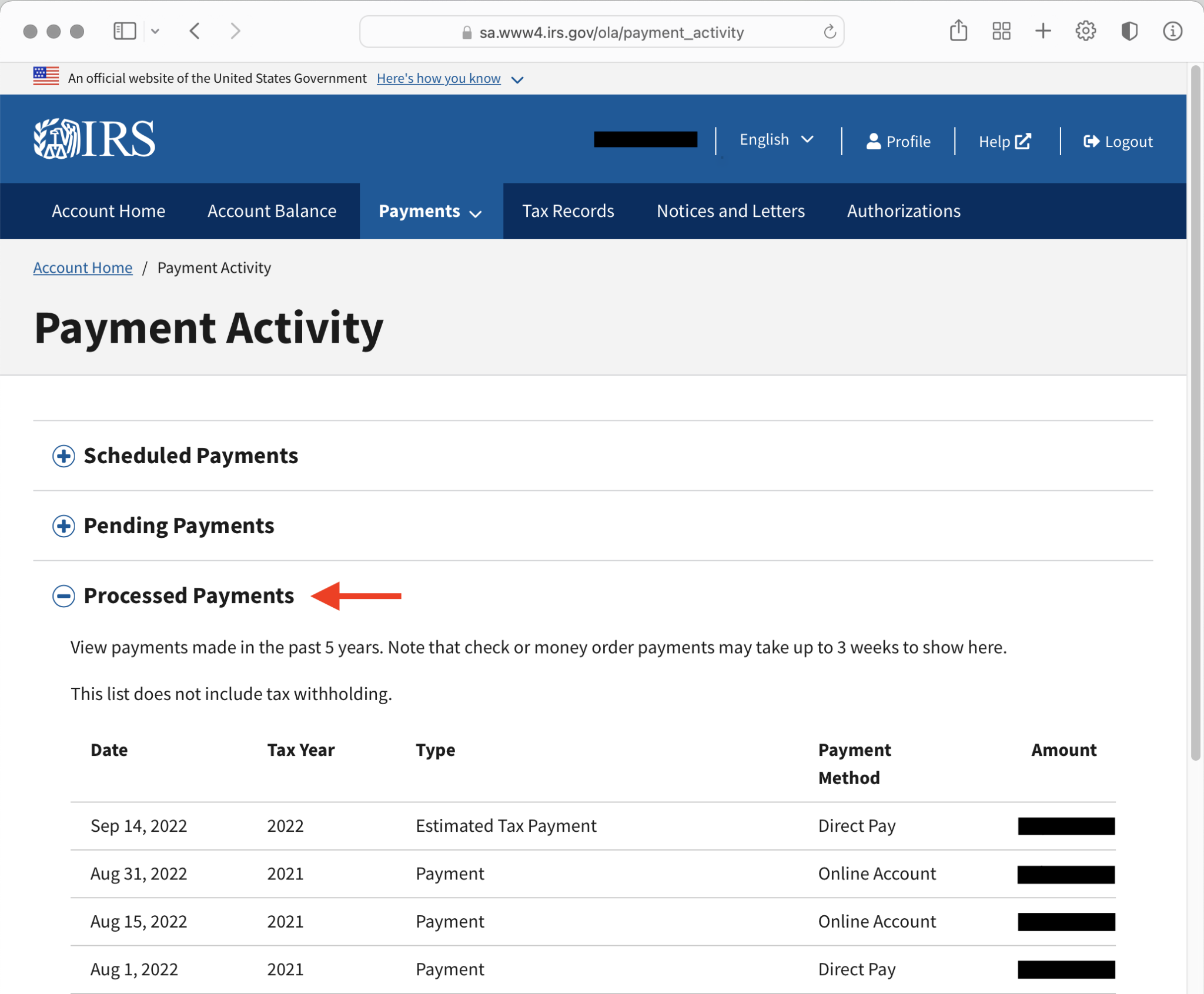 How to View Your IRS Tax Payments Online • Countless